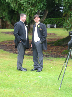 Iain and Stuart at Stuarts wedding